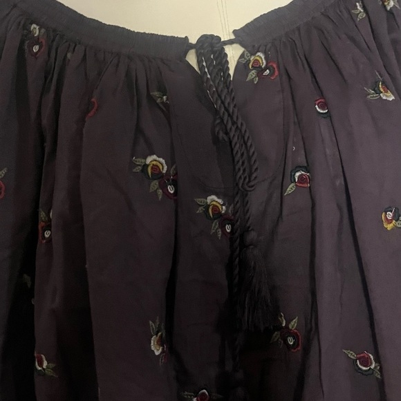 Boho embroidered pheasant blouse by Kyla Seo hand embroidered NWT - Picture 12 of 16